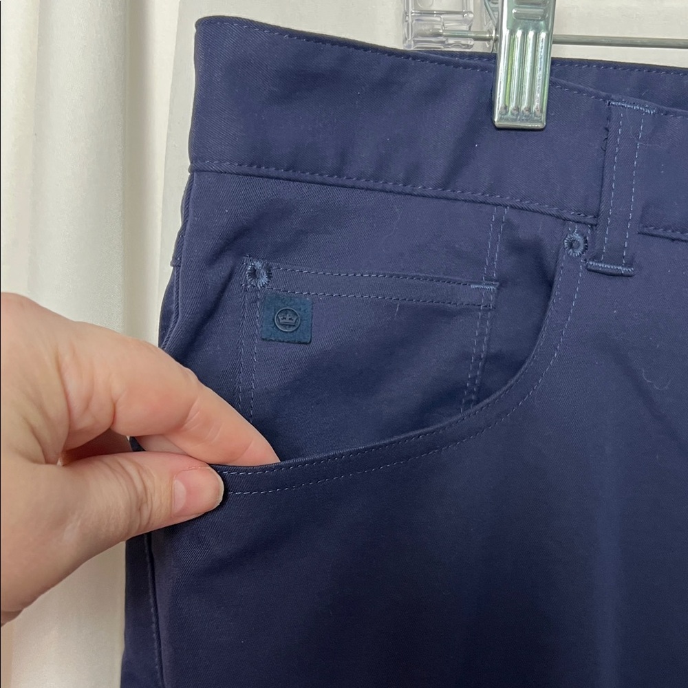 Peter Millar Men's Navy Performance Pants Size 35 - Picture 4 of 8
